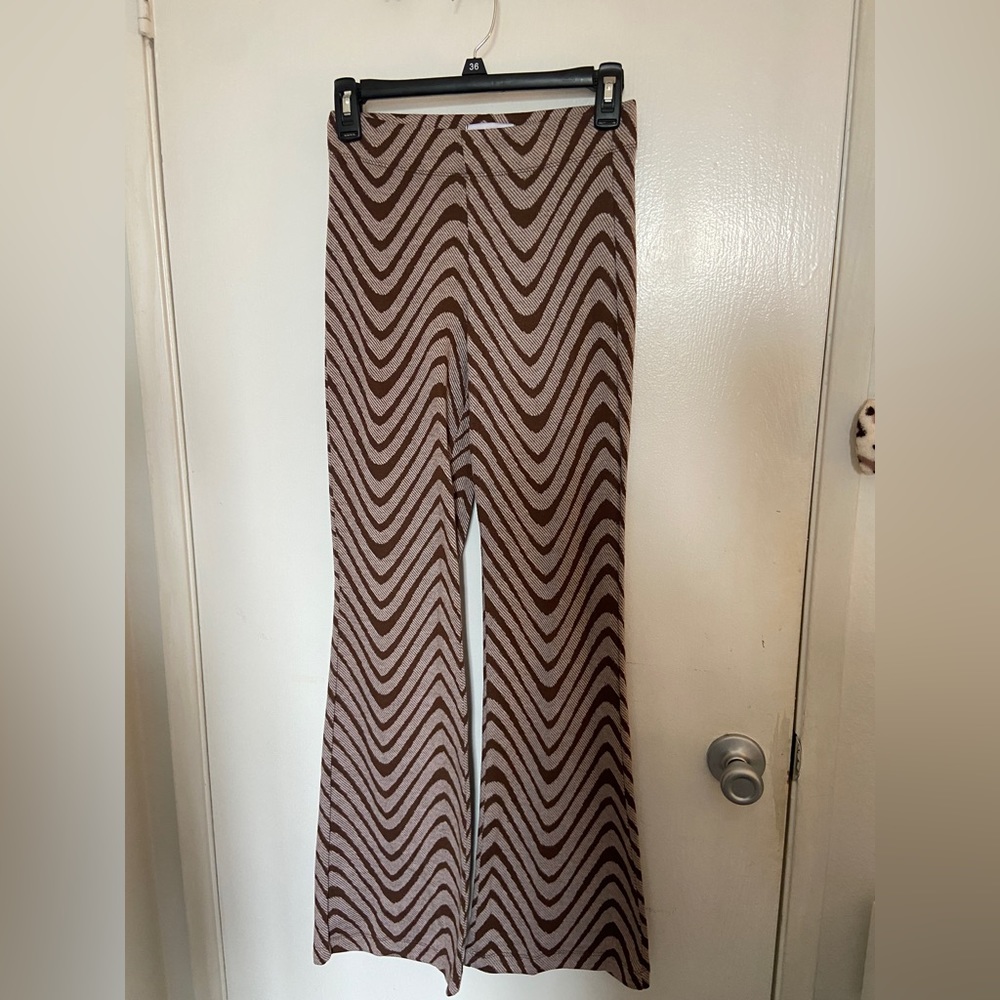urban outfitters brown flare leggings